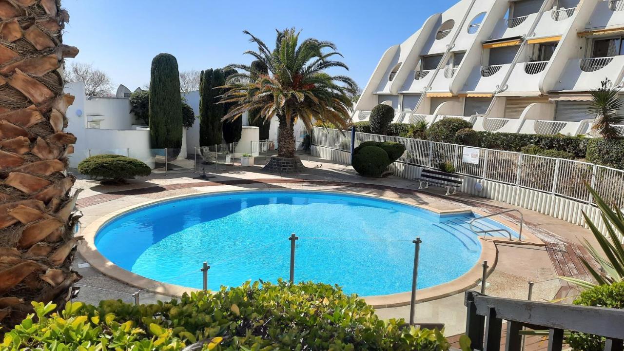 Ancre Bleue***, 1Ere Ligne Plage, Piscine, Clim. La Grande Motte Dış mekan fotoğraf