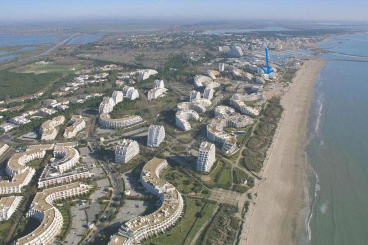 Ancre Bleue***, 1Ere Ligne Plage, Piscine, Clim. La Grande Motte Dış mekan fotoğraf