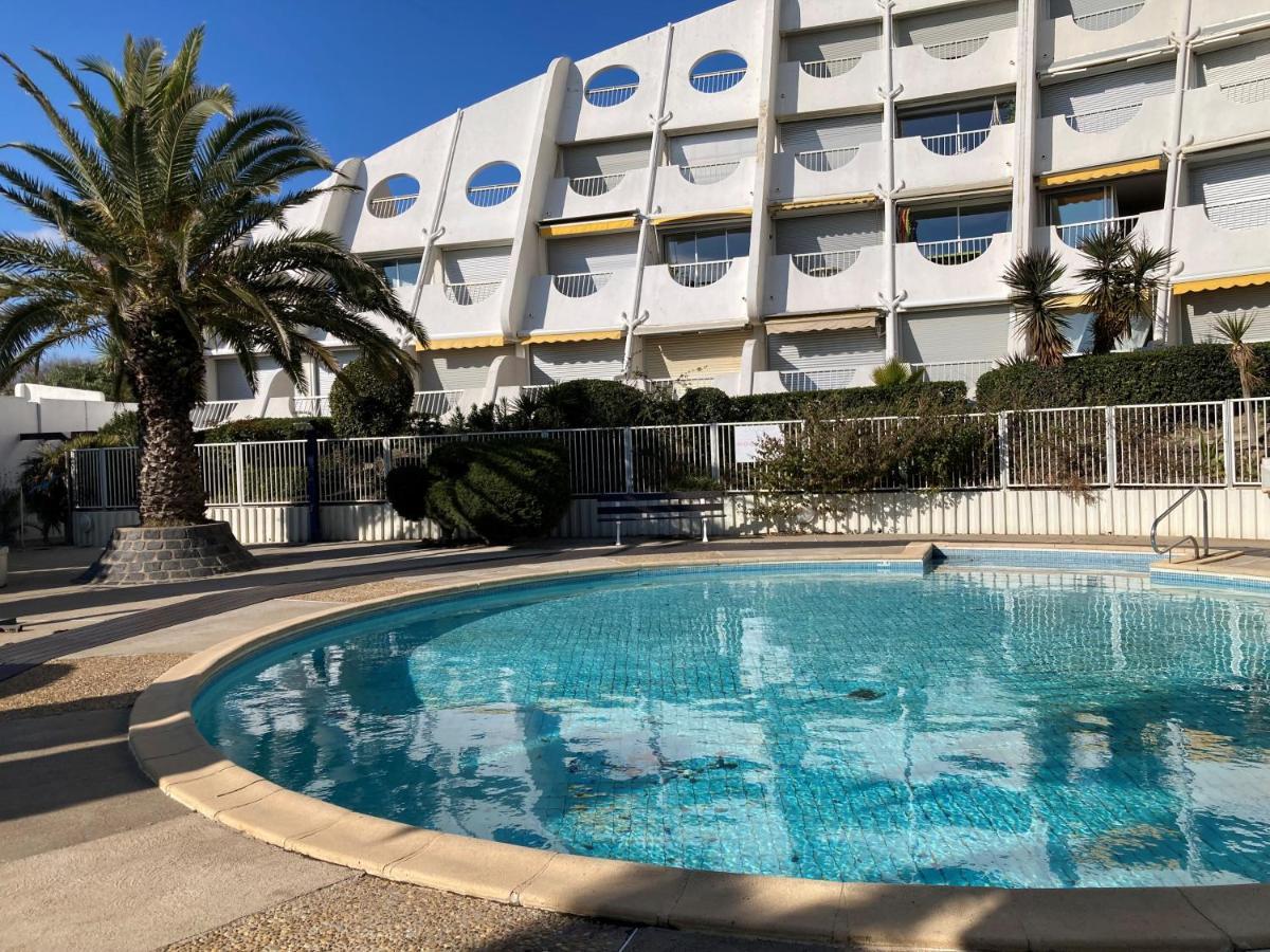 Ancre Bleue***, 1Ere Ligne Plage, Piscine, Clim. La Grande Motte Dış mekan fotoğraf